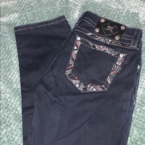 Miss Me skinny jeans, size 28, EUC